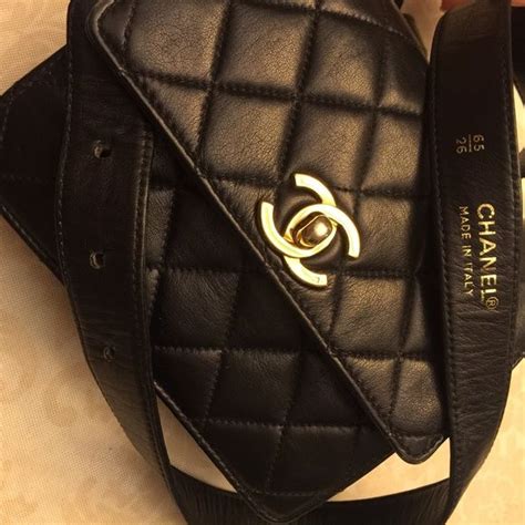 real real chanel waist bag